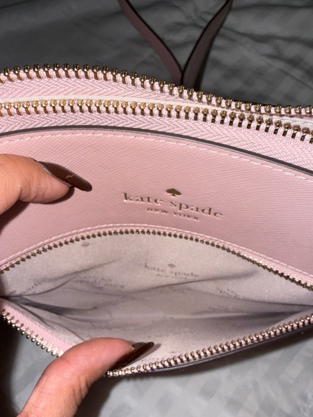 Kate Spade Sadie Large Crossbody Tutu Pink Saffiano Leather - Picture 7 of 10